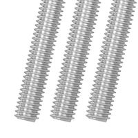 18-8 Stainless Steel Metric Fully Threaded Rod 36" Length 1/4"-20 Right Hand Threads Zinc Black Finish Stud Bolts Grade