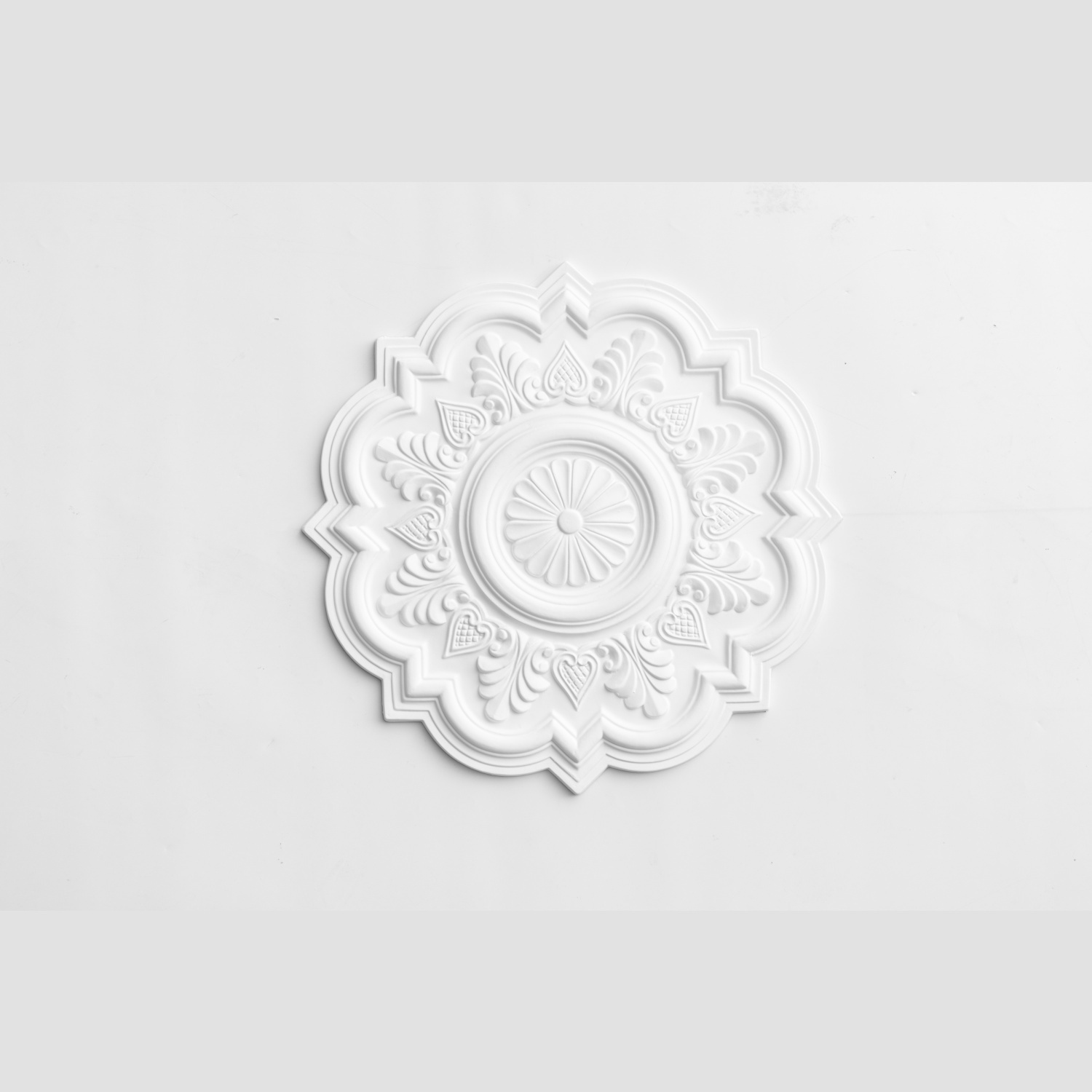 JM7032 Ceiling High Density PU Polyurethane Ceiling Decoration Carved Lamp Tray