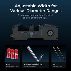 Creality 360 ° Rouleau <span class=keywords><strong>rotatif</strong></span> Graveur <span class=keywords><strong>laser</strong></span> 7 diamètres d'ajustement Module d'axe Y pour gravure de surface incurvée <span class=keywords><strong>Laser</strong></span> 5W - Product Image 4