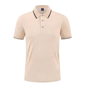 T-shirt respirant en maille unie teinte en fil à manches courtes pour homme – Prix usine abordable, usage quotidien, service OEM - Product Image 1