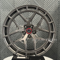 جنوط XINLAI بخمسة أذرع مقاس 20×9 و21×10 و22×11 بفتحات 5×112 و5×120 و5×114.3 بلون رمادي داكن لسيارات BMW M3 G80 وM4 G82