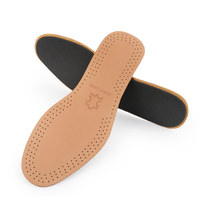 Semelles en cuir de vache respirantes et absorbant la sueur, semelles de chaussures en latex absorbant les chocs