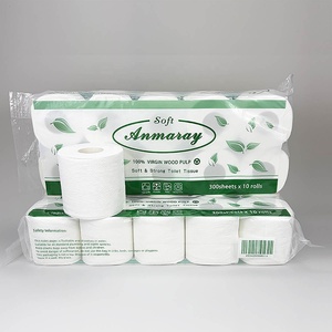 TPS-V-400 कुंवारी पल्प 2 प्पर 400 शीट कस्टम टॉयलेट पेपर थोक हिगिनिको डी 2 कैलास पैरा पैपियर हाइनीक - Product Image 6