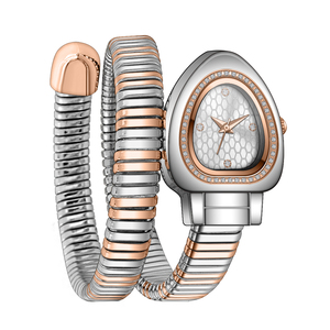 Montre de luxe romaine à diamants, accessoires de mode, bijouterie, montres pour femmes, vente en gros, montres à quartz serpent pour femme - Product Image 1