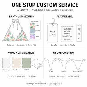Produttore di Costumi da Bagno Personalizzati per Donne, Abbigliamento da Spiaggia Estivo Ecologico in Tessuto Riciclato - Product Image 3