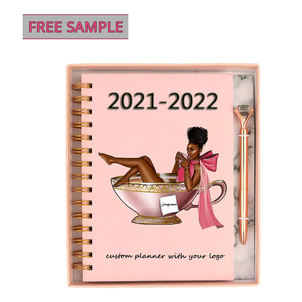 Free Sample 2022-2023 Custom planners and notebooks custom design best agenda organizer planner notebook