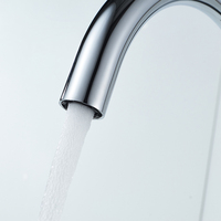 Robinet de cuisine en laiton à trou unique Momali, à montage sur plan, avec capteur, pour eau chaude et froide, idéal pour hôtels et parcs