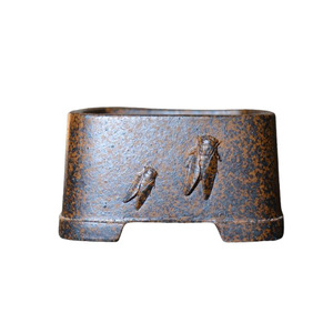 Pot à Bonsaï en Argile Violette Zisha Rectangulaire Fait Main Cuit au Bois Style Antique Zhang Zhicheng - Product Image 5