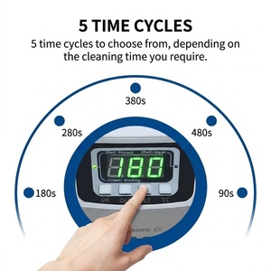 160 watts 2.5 <span class=keywords><strong>litres</strong></span> pièces de pistolet Carb bijoux dentaire <span class=keywords><strong>nettoyeur</strong></span> à ultrasons de qualité industrielle avec chauffage - Product Image 5