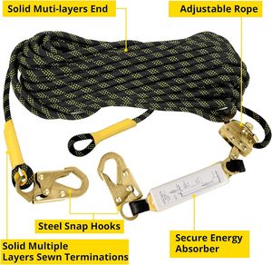 Longe <span class=keywords><strong>de</strong></span> sécurité réglable Lip-Line Rescue Vest <span class=keywords><strong>Harnais</strong></span> <span class=keywords><strong>de</strong></span> protection contre les chutes pour le travail à la corde-Casco <span class=keywords><strong>De</strong></span> Seguridad - Product Image 5
