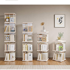2-5 niveaux salon étude ménage étagère de rangement mobile multifonctionnelle avec roues <span class=keywords><strong>sur</strong></span> le bas de l'étagère - Product Image 5