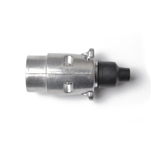 Conector de Remolque de Aluminio de 7 Pines, 12V, Estándar Europeo Mo-160, Adaptador de Luz de Señalización, Conector Metálico Plateado - Product Image 1