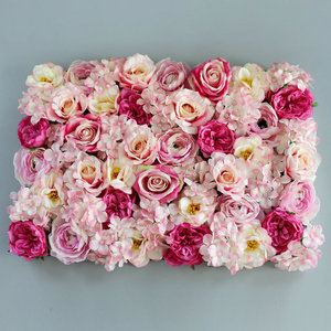 JUXIN Silk Flower Wall Backdrop Wedding Decoration peony hydrangea flower wall