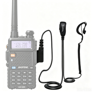Auricular con Gancho para la Oreja para Restaurante, Cable Retráctil de 2 Pines para Walkie Talkie de Seguridad UV5R UV32 TK2000 TK3000 Baofeng, Auricular PTT - Product Image 1