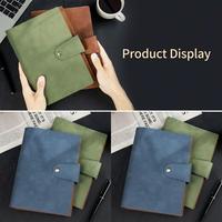 Libreta Personalizada con Logotipo de Empresa, Estilo Vintage A5, Recargable, con 6 Anillas, Diario de Cuero Mate