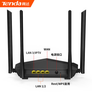 ใหม่เท็นเด <span class=keywords><strong>AC6</strong></span>เราท์เตอร์ Wi-Fi 2.4G และ5G AC1200M เฟิร์มแวร์ภาษาอังกฤษ4GE กิกะบิตครอบคลุมเครือข่ายใยแก้วนำแสง - Product Image 4