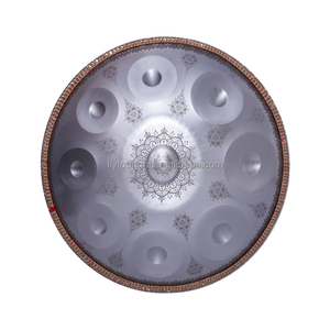 Nouveau design en acier <span class=keywords><strong>handpan</strong></span> 22 pouces mandala tambour 9 10 12 notes instrument de musique avec sac <span class=keywords><strong>handpan</strong></span> et support - Product Image 1