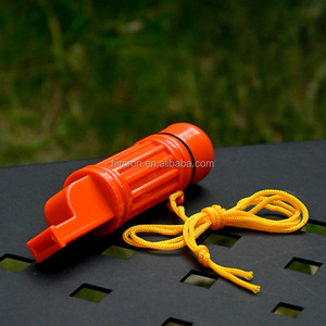 Silbato de Supervivencia Cinco en Uno de Material ABS Naranja para Exteriores, Silbato Multifuncional que Combina Silbato, Fuente de Fuego y Brújula - Product Image 3