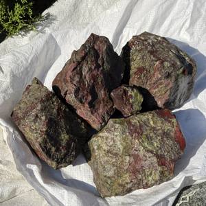 Piedra Natural de Sangre de Dragón, Jaspe Dragón en Bruto, Cristal Curativo, Espécimen Mineral para Joyería, Decoración del Hogar, Venta al por Mayor - Product Image 2