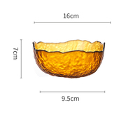 Bol carré en verre transparent de couleur personnalisée, pour salade de fruits et légumes, conteneur de stockage des aliments unique,