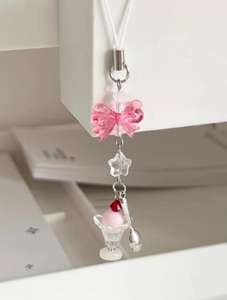 Helado lindo colgante teléfono móvil regalo creativo llavero hecho a mano - Product Image 4