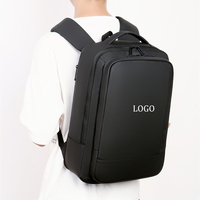 Customized Fashion Laptop Backpack Anti-theft College Students Waterproof Nylon Business Outdoor Black Computer Usb for Men