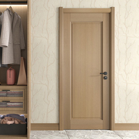 Porte intérieure moderne en bois massif blanc apprêté, étanche, à ouverture latérale pour chambre à coucher, portes en bois pour maison, couleur blanche