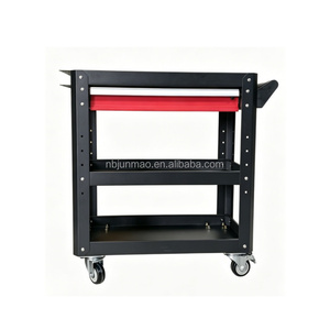 <span class=keywords><strong>Chariot</strong></span> à outils roulant robuste <span class=keywords><strong>pour</strong></span> <span class=keywords><strong>garage</strong></span> et atelier, <span class=keywords><strong>chariot</strong></span> à outils en métal à 3 niveaux sur roues pivotantes lisses, personnalisé avec 1 tiroir et 1 <span class=keywords><strong>porte</strong></span>-outils - Product Image 2