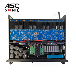 ASCSONIC D20000Q 4チャンネル クラスD 2000W 4オーム メタルオーディオパワーアンプ（20Hz-20KHz周波数特性、サブウーファー用） - Product Image 3