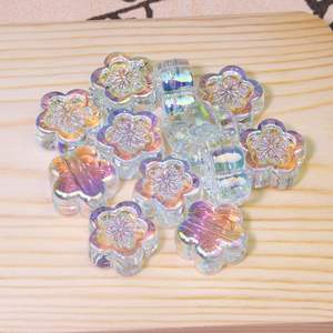 Multi-Color Transparent Lucite Flower Straight-Hole Beads for DIY Handmade Materials <b>Bracelets</b> Mobile <b>Phone</b> Chains Accessories - Product Image 6