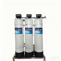 FRP-Multimediafilter mit Pumpe für korrosive oder Wasserquellen mit hohem TDS-Wert, Umkehrosmose, 500 l/Stunde, 220 V/380 V