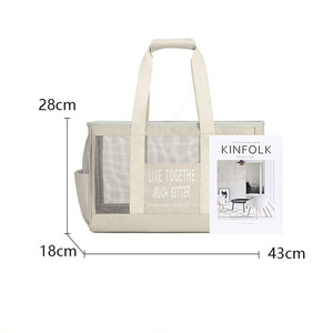 <span class=keywords><strong>Borsa</strong></span> Trasportino Portatile Personalizzabile con Logo, in PVC Traspirante, con Cerniera, per Gatti, Cani e Gattini – Senza Odori - Product Image 2