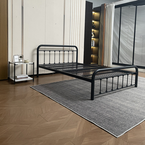 Modern Easy Assembly Portable Twin King Size Frame Metal Load-bearing <b>Bed</b> Frame for Bedroom - Product Image 6