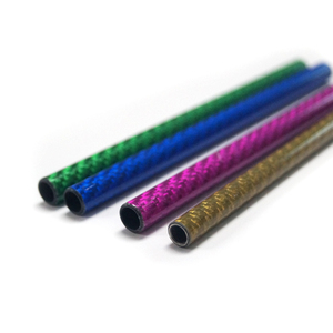 Custom 3K <strong>Carbon</strong> <strong>Fiber</strong> Tube Color <strong>Red</strong> Blue Green Orange Yellow <strong>Carbon</strong> Tube Color Circular <strong>Carbon</strong> Tube - Product Image 2