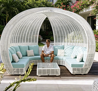 Vente chaude usine : Grand transat d'extérieur en teck avec structure en aluminium de qualité supérieure pour projets de villas de luxe et de loisirs au bord de la piscine