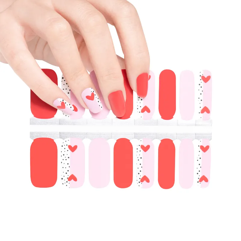 Neueste Nail Art Polish Wraps Großhandel Günstiger Preis Benutzer definierte Nagel aufkleber