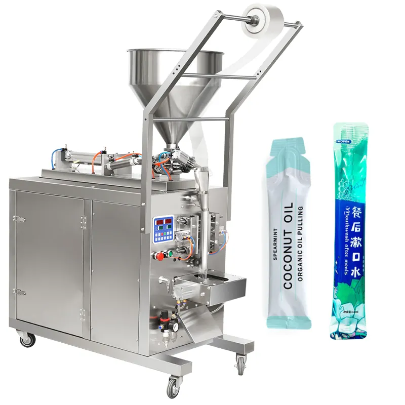 Máquina automática de llenado de líquido y saealing, máquina de embalaje de bolsas de hielo, dulces y agua