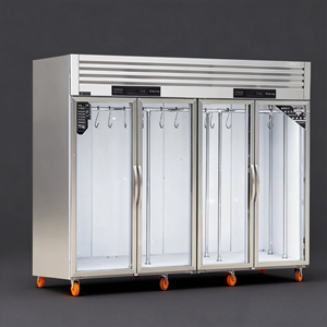 Réfrigérateur à viande suspendu à affichage numérique réglable avec <span class=keywords><strong>verre</strong></span> trempé et éclairage LED pour boucheries - Product Image 6