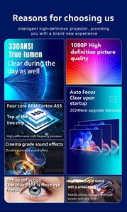 Nueva innovación HY800 Pro Proyector inteligente de alta resolución 4K Home Office Proyector de cine Wifi 6 1080P Proyección <span class=keywords><strong>CRT</strong></span> Proyectores - Product Image 5
