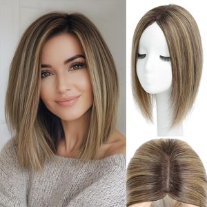 Peluca de Cabello Natural de 14 Pulgadas para Mujer, Sistema de Cabello Virgen Invisible, 100% Cabello Humano, Proveedor Destacado - Product Image 1