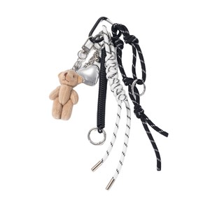 AM Miu série sac pendentif clé ours poupée pendentif décoration cartable voiture suspendu corde haut de gamme <span class=keywords><strong>porte</strong></span>-clés <span class=keywords><strong>coeur</strong></span> accessoire - Product Image 1