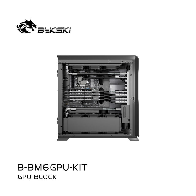 Bykski B-BM6GPU-KIT Workstation Server Chassis 4-6 Graphics Card CPU Water Cooling System No Fan