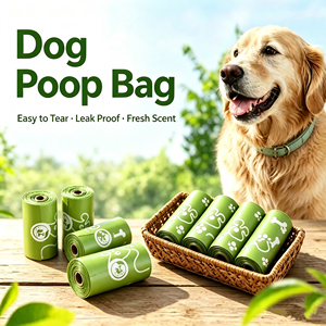 Sacs à déjections canines jetables portables en gros, écologiques, avec logo personnalisé et parfum pour le nettoyage extérieur - Product Image 5