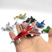 LASIVE TOYS Jouet moulé sous pression en alliage de dessin animé avion de chasse modèle de véhicule en alliage de simulation de voiture pour les enfants
