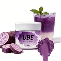 Poudre d'Ube Biologique en Boîte de Conserve Personnalisée 30g 50g 80g 100g, Poudre d'Igname Violette, Poudre d'Ube