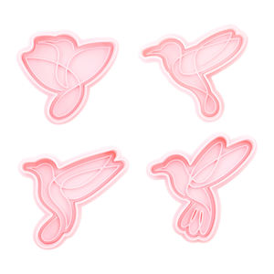<span class=keywords><strong>Colibri</strong></span> série 3D dessin animé Biscuit moule bricolage argile Animation imprimé fleur forme Biscuit pour mariage pour l'utilisation de biscuits - Product Image 1