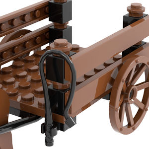 Série MOC5035 Chariot médiéval de <span class=keywords><strong>ferme</strong></span> Chariot de <span class=keywords><strong>ferme</strong></span> Soldats <span class=keywords><strong>Chevalier</strong></span> Briques compatibles Blocs de construction Jouets éducatifs pour enfants - Product Image 5