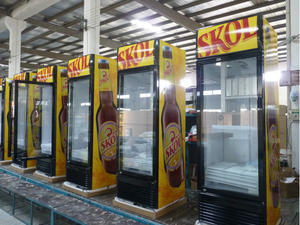 Refroidisseur de boisson de porte en verre simple de CICO 500L, <span class=keywords><strong>vitrine</strong></span> droite de réfrigérateur de bière de <span class=keywords><strong>marché</strong></span> superbe - Product Image 5