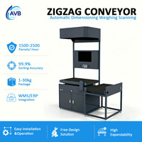 Sistema de Medición de Volumen y Dimensiones para Clasificación de Paquetes Personalizado, Clasificador de 1500-2000 PPH con Transportador en Zigzag