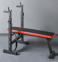 Haltère d'haltérophilie de gymnastique à domicile banc pliant multifonction presse lit d'haltères support d'haltères à squat
